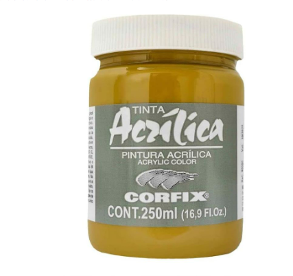Tinta Acrílica Corfix 250ml G2 - 112 Amarelo Óxido