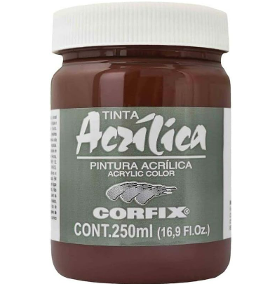 Tinta Acrílica Corfix 250ml G2 - 113 Vermelho Óxido Transparente