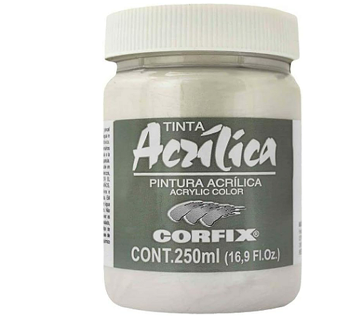Tinta Acrílica Corfix 250ml - 146 Branco Iridescente