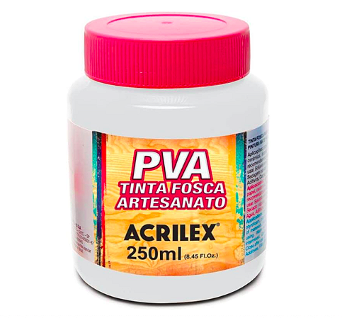 Tinta PVA Acrilex 250mL - Branco