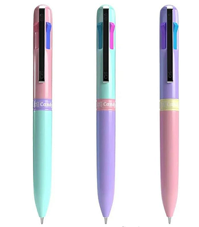 Caneta Esferográfica Cis 4x1 Candy 0.7 - 4 Cores Diversas (Modelo 2)
