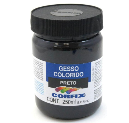Gesso Colorido Corfix 250ml - Preto