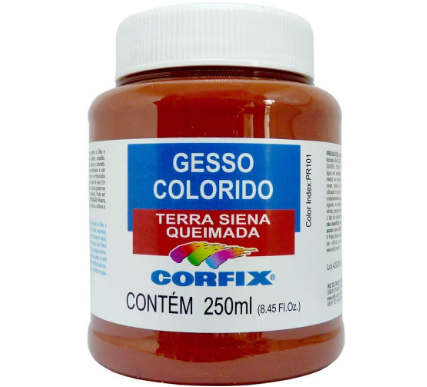 Gesso Colorido Corfix 250ml - Terra Siena Queimada