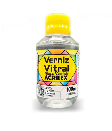 Verniz Vitral 100ml Acrilex - 500 Incolor