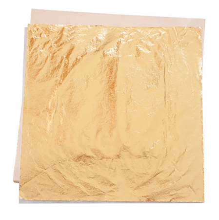 100 undd Folha de Ouro Imitação Para Douração e Restauro 14x14