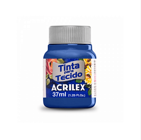 Tinta Para Tecido Fosca Acrilex 37ml - 502 Azul Cobalto