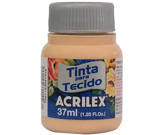 Tinta Para Tecido Fosca Acrilex 37ml - 538 Amarelo Pessêgo