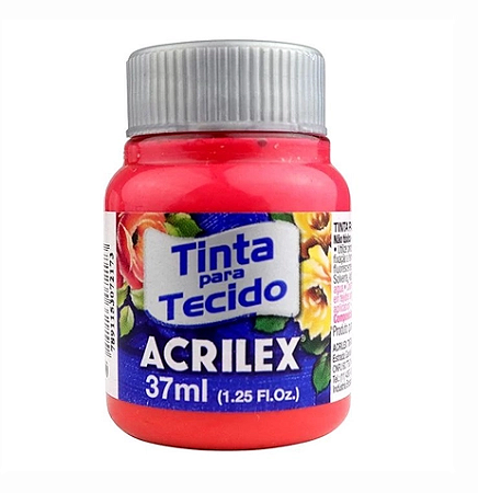 Tinta Para Tecido Fosca Acrilex 37ml - 541 Vermelho Vivo