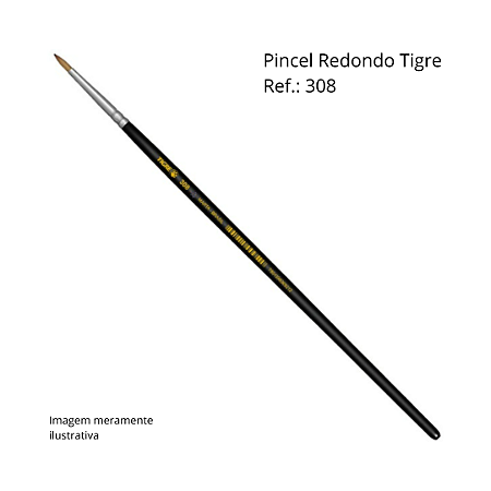 Pincel Pêlo de Marta Tigre 308 - Tamanho 1