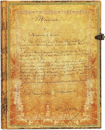 Caderno de Capa Dura Pautado Ultra Paperblanks - Alexandre Dumas 150th Anniversary