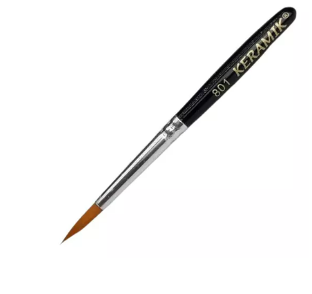 Pincel Curto Keramik Sintética Chato 801