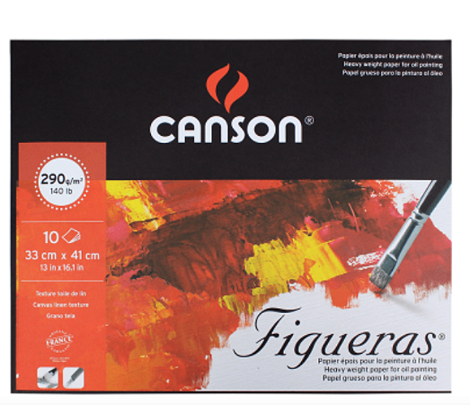 Bloco de Papel Telado Canson Figueras 290g/m² 33x41cm
