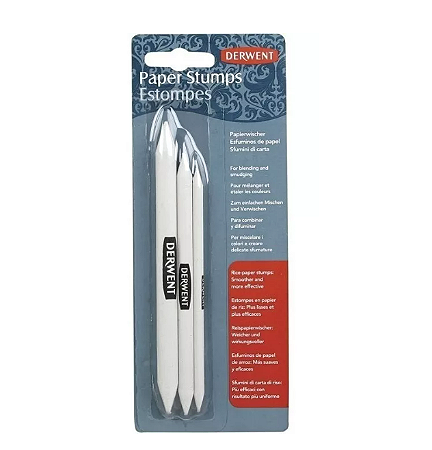 Kit C/3 Esfuminhos Derwent - Pequeno, Médio, Grosso