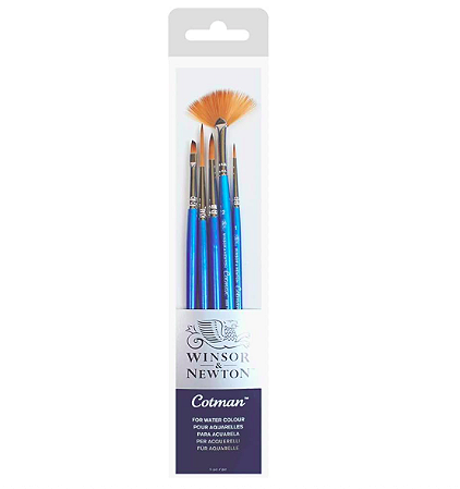 Kit de Pincéis Aquarela Cotman Winsor & Newton - 5 Peças