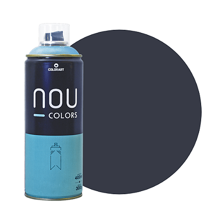 Tinta Spray NOU Colors 400mL - Cinza Escuro