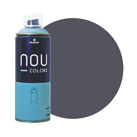 Tinta Spray NOU Colors 400mL - Cinza Fauna
