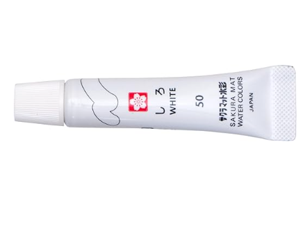 Tinta Aquarela Tubo 5ml SAKURA - 50 Branco