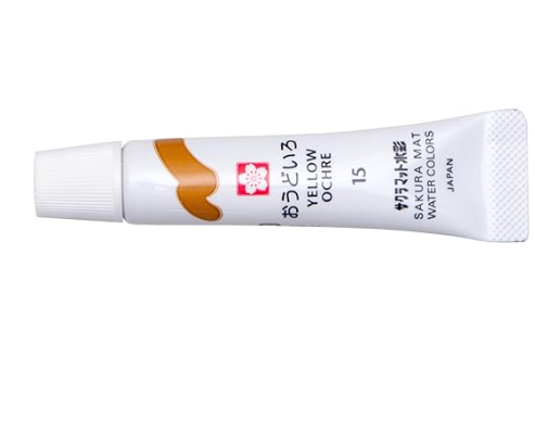 Tinta Aquarela Tubo 5ml SAKURA - 15 Yellow Ochre