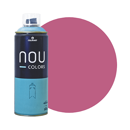 Tinta Spray NOU Colors 400mL - Rosália