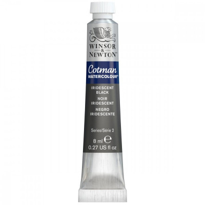 Tinta Aquarela Cotman Winsor & Newton Tubo 8ml - Iridescent Black (473)