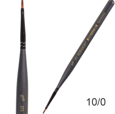 Pincel Mini Brush Filbert Lingua de Gato Keramik 373 - 10/0