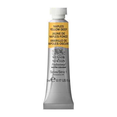 Tinta Aquarela Profissional Winsor & Newton Tubo 5ml S1 - Naples Yellow Deep (425)