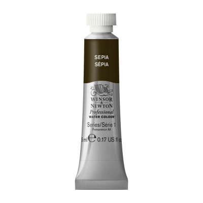 Tinta Aquarela Profissional Winsor & Newton Tubo 5ml S1 - Sepia (609)