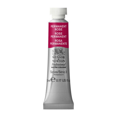 Tinta Aquarela Profissional Winsor & Newton Tubo 5ml S3 - Permanent Rose (502)