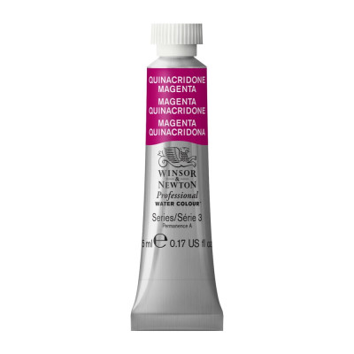 Tinta Aquarela Profissional Winsor & Newton Tubo 5ml S3 - Quinacridone Magenta (545)