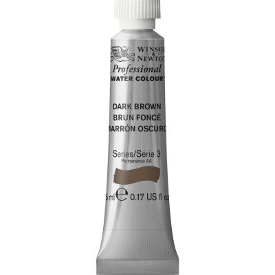Tinta Aquarela Profissional Winsor & Newton Tubo 5ml S3 - Dark Brown (677)