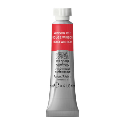 Tinta Aquarela Profissional Winsor & Newton Tubo 5ml S1 - Winsor Red (726)