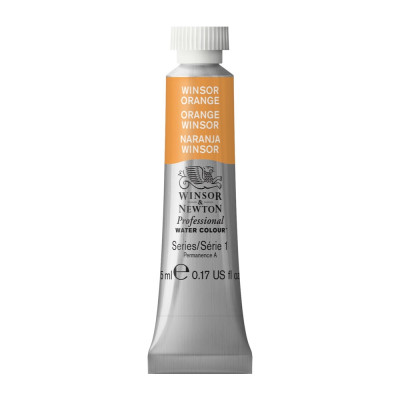Tinta Aquarela Profissional Winsor & Newton Tubo 5ml S1 - Winsor Orange (724)