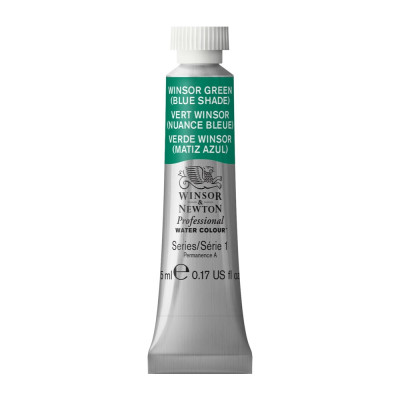 Tinta Aquarela Profissional Winsor & Newton Tubo 5ml S1 - Winsor Green (Blue Shade) (719)