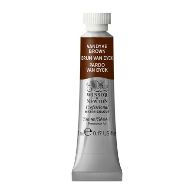 Tinta Aquarela Profissional Winsor & Newton Tubo 5ml S1 - Vandyke Brown (676)
