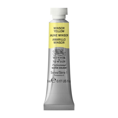 Tinta Aquarela Profissional Winsor & Newton Tubo 5ml S1 - Winsor Yellow (730)