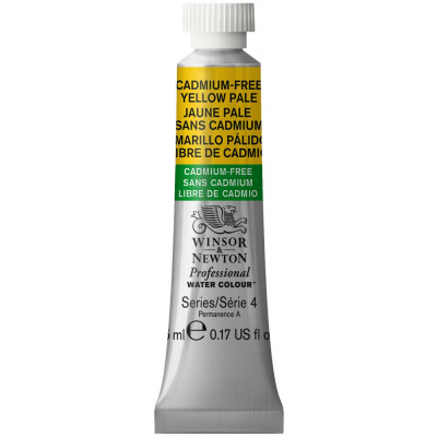 Tinta Aquarela Profissional Winsor & Newton Tubo 5ml S4 - Cadmium-Free Yellow Pale (907)