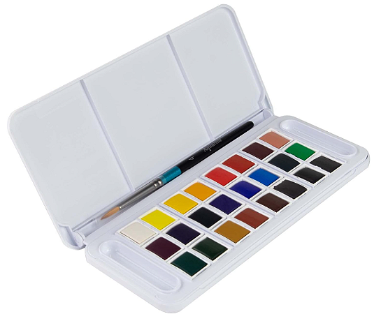 Estojo Travel Set Aquafine Daler & Rowney - 24 Cores