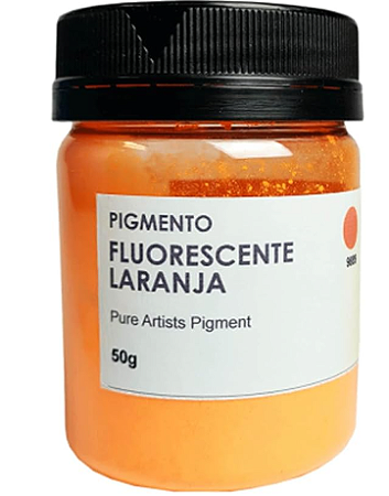 Pigmento Artistico Puro Cromacolor - 9889 Laranja Fluorescente