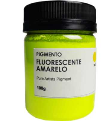 Pigmento Artistico Puro Cromacolor 100g - Amarela Fluorescente (9887)