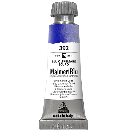 Maimeriblu Tubo De Aquarela 12ml - 392 Ultramarino Profundo