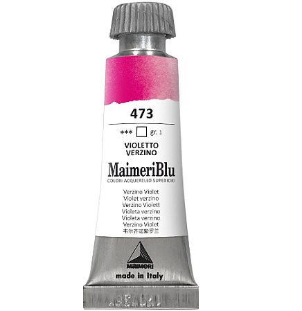 Maimeriblu Tubo De Aquarela 12ml - 473 Violeto Verzino