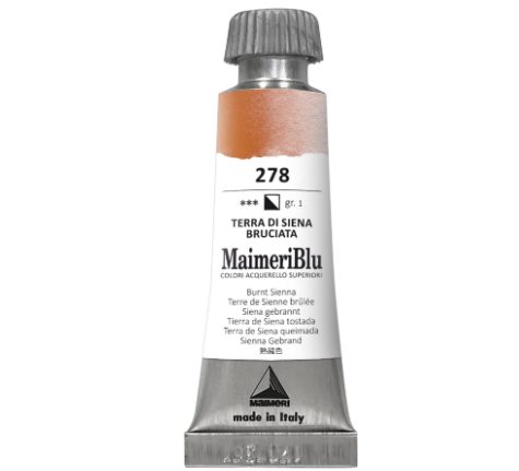 Maimeriblu Tubo De Aquarela 12ml - 278 Siena Queimada