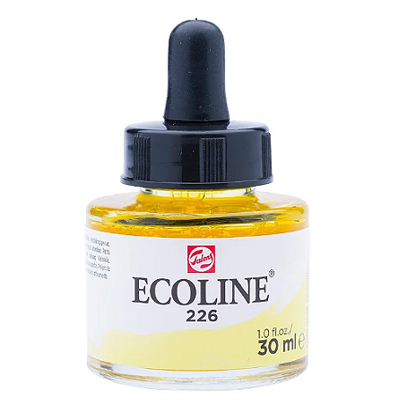 Aquarela Líquida Ecoline Talens 30ml - 226 Amarelo Pastel