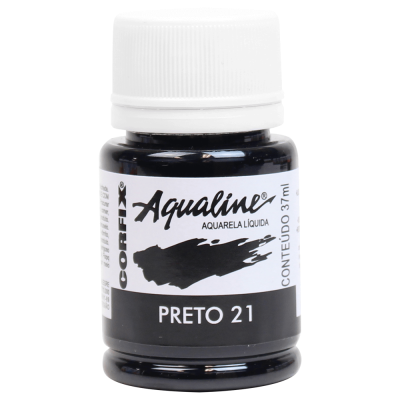 Aquarela Líquida Aqualine Corfix 37ml - Preto (21)