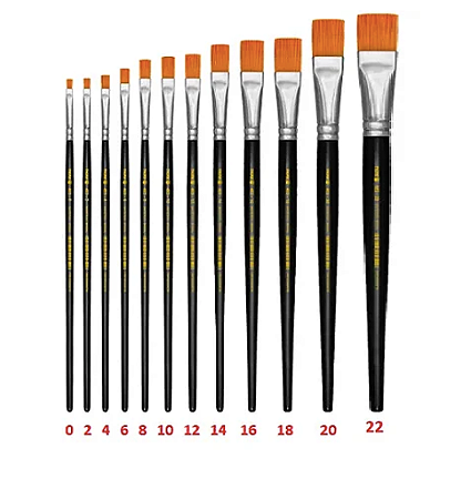 Pincel Chato Sable Touch Tigre 483 - 04