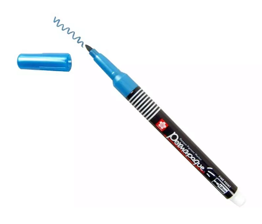 Marcador Sakura Permapaque Fine - Metálica Azul