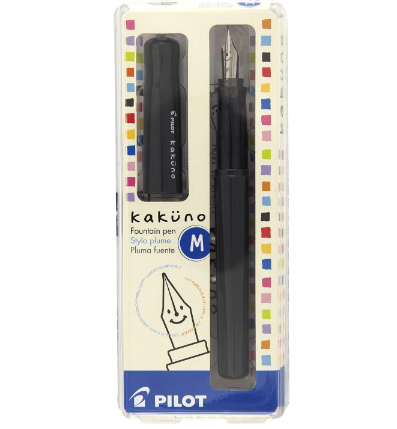 Caneta Tinteiro Pilot Kakuno Cinza - Ponta Média