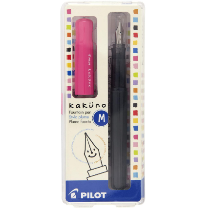 Caneta Tinteiro Pilot Kakuno Rosa - Ponta Média