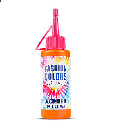 Tinta Aquarela Silk Fashion Colors Acrilex 60ml - 105 Laranja