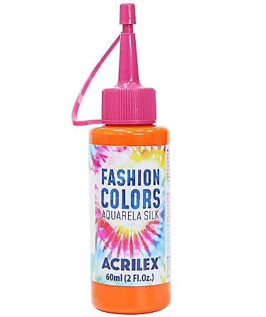 Tinta Aquarela Silk Fashion Colors Acrilex 60ml - 517 Laranja